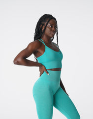 Turquoise Flourish Seamless Bra Turquoise | NVGTN Online