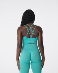 Turquoise Flourish Seamless Bra Turquoise | NVGTN Online