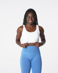 White Desire Ribbed Seamless Bra White | NVGTN For Sale