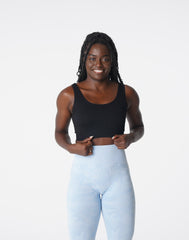 Black Desire Ribbed Seamless Bra Black | NVGTN Outlet