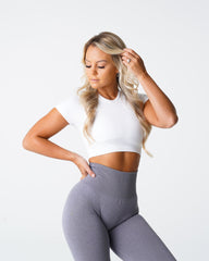 White Vortex Seamless Bra Top White | NVGTN Online