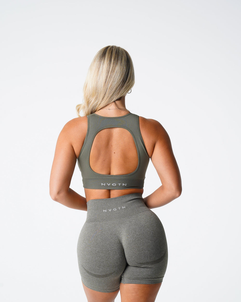 Khaki Green Pursuit Seamless Bra Khaki Green | NVGTN Online