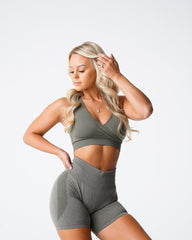 Khaki Green Pursuit Seamless Bra Khaki Green | NVGTN Online