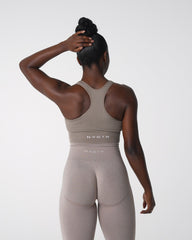 Taupe Cinched Seamless Bra Taupe | NVGTN Sale