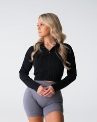 Black Divine Seamless Zip Up Black | NVGTN Online Shop