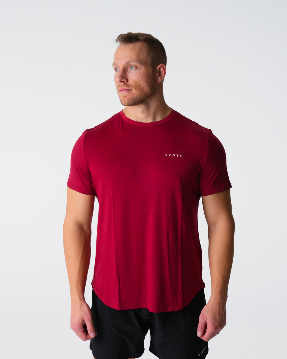 Crimson Tech Fitted Tee Crimson | NVGTN Online