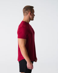 Crimson Tech Fitted Tee Crimson | NVGTN Online