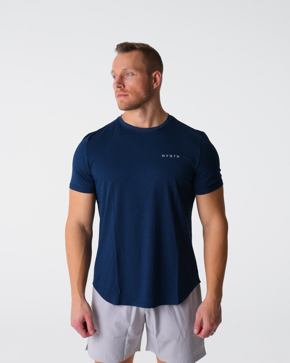 Navy Pulse Fitted Tee Navy | NVGTN Near Me