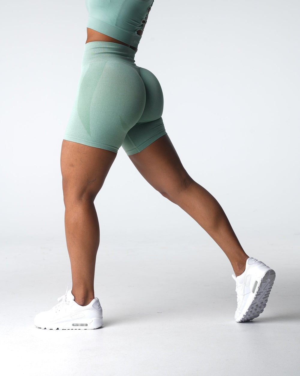 Sage Green Contour Seamless Shorts Sage Green | NVGTN US