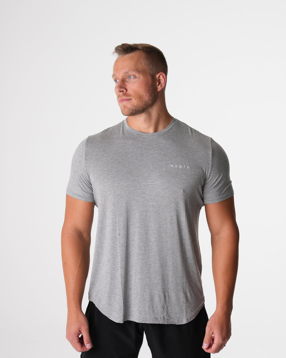 Grey Tech Fitted Tee Grey | NVGTN Outlet