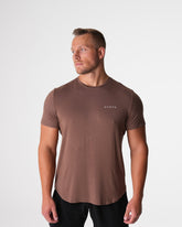 Mocha Tech Fitted Tee Mocha | NVGTN New