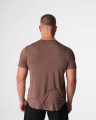 Mocha Tech Fitted Tee Mocha | NVGTN New