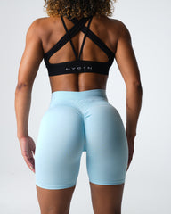 Pastel Blue Scrunch Seamless Shorts Pastel Blue | NVGTN Discount