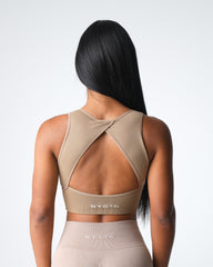 Beige Empower Seamless Bra Beige | NVGTN For Sale