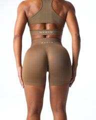 Toasted Almond Solid Seamless Shorts Toasted Almond | NVGTN Near Me