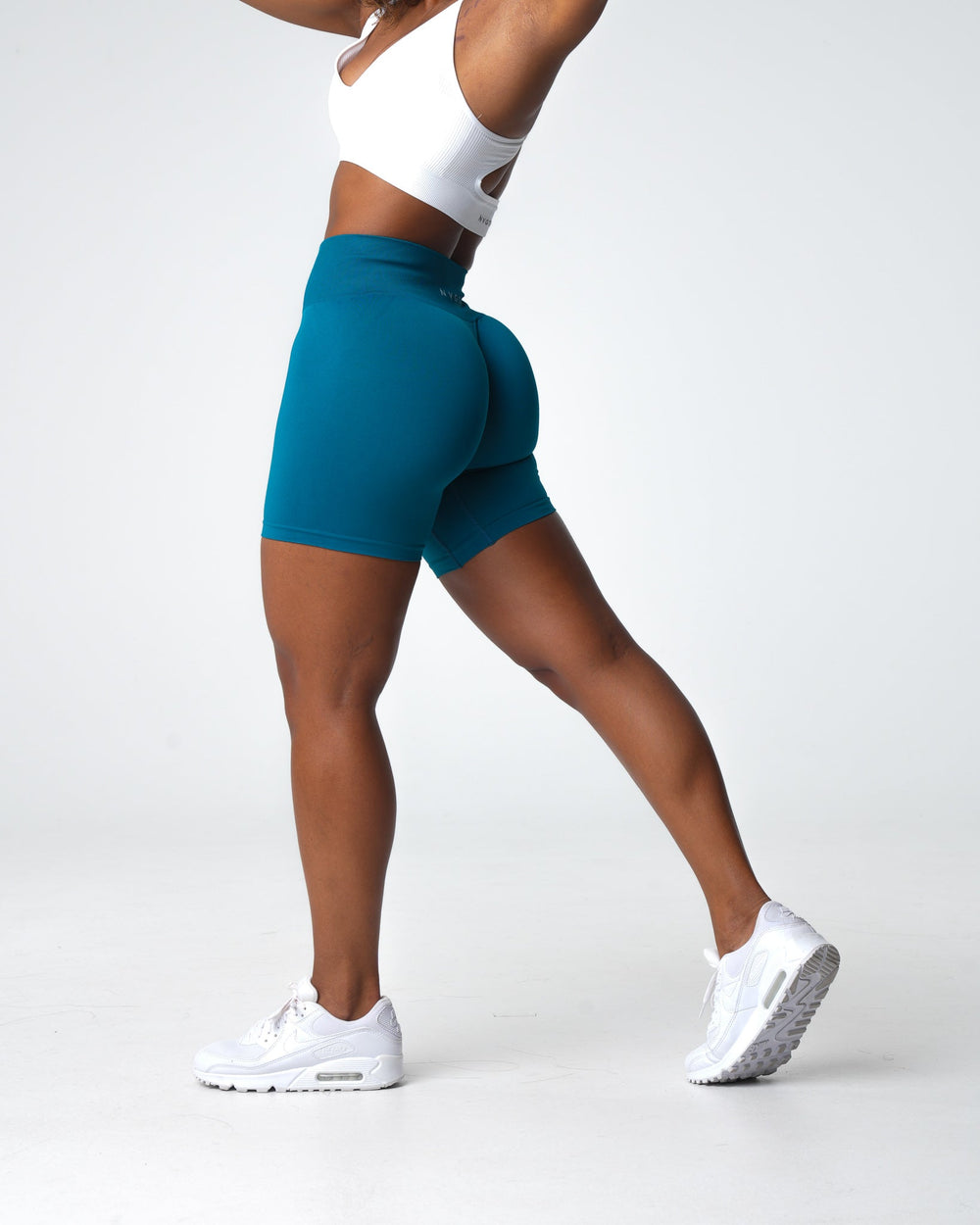 French Blue Solid Seamless Shorts French Blue | NVGTN Outlet