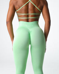 Pistachio Scrunch Seamless Leggings Pistachio | NVGTN US