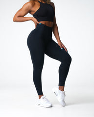 Black Performance Seamless Leggings Black | NVGTN US