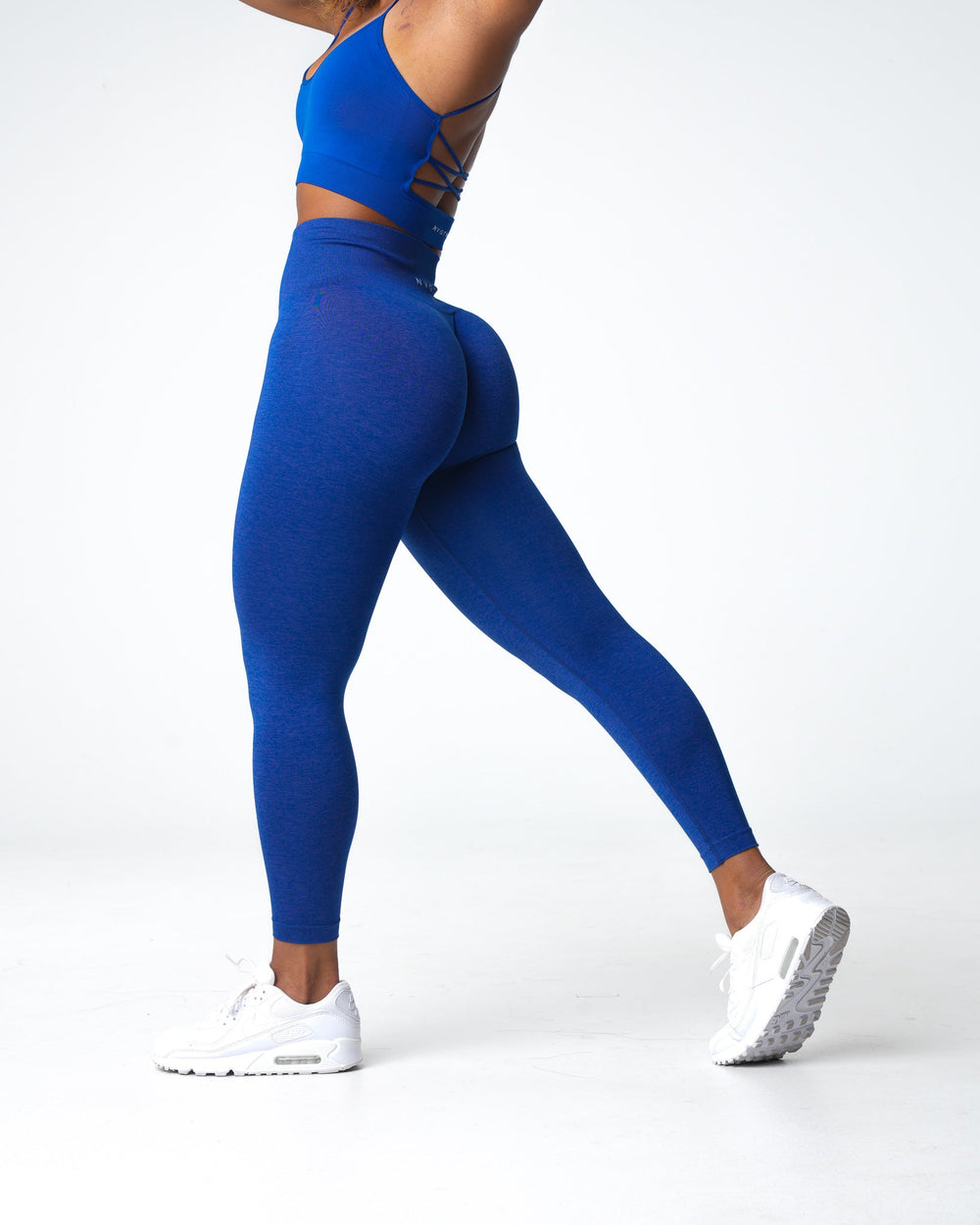Azure Blue Shape Seamless Leggings Azure Blue | NVGTN For Sale