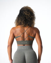 Khaki Green Embrace Seamless Bra Khaki Green | NVGTN Online
