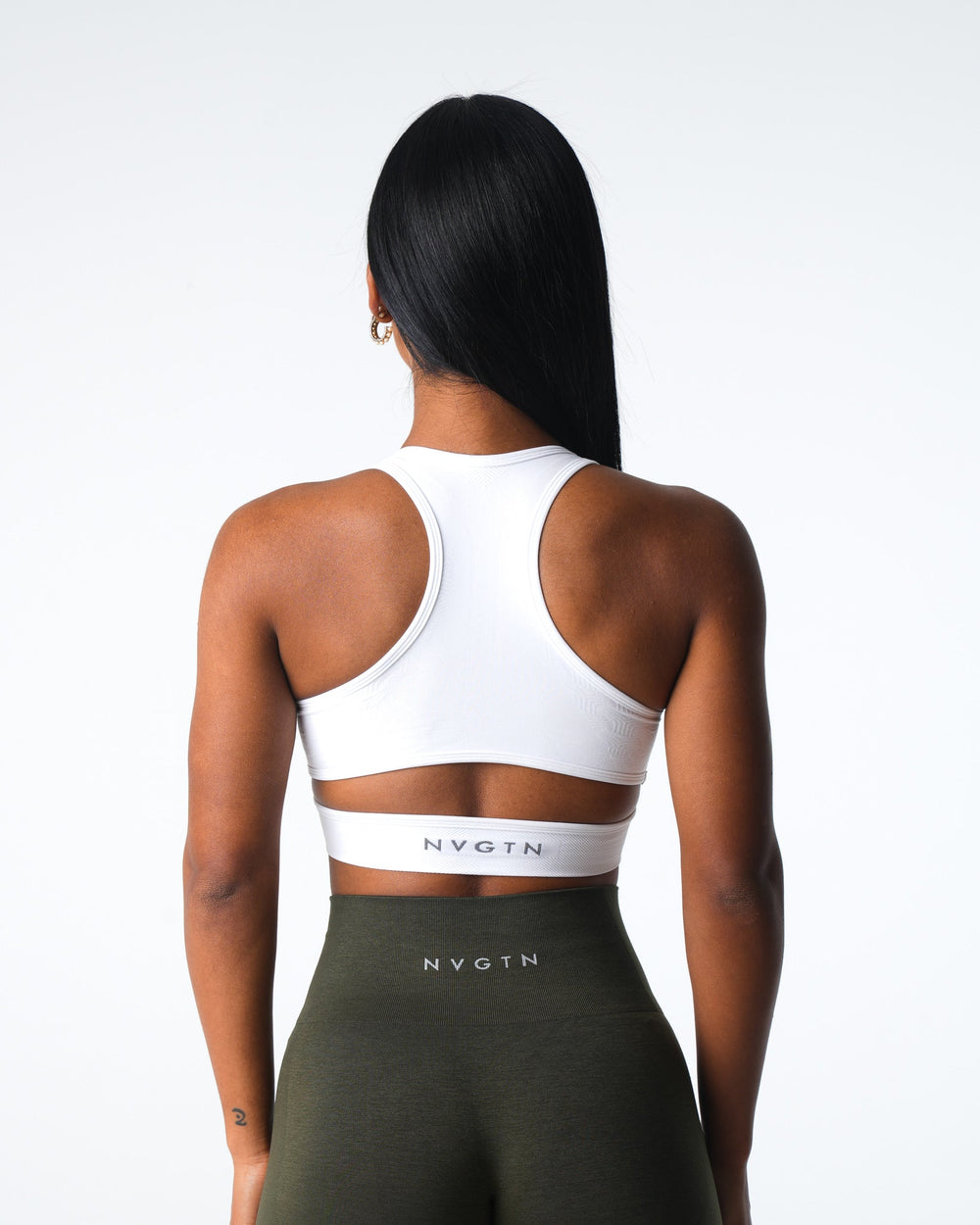 White Rise Seamless Bra White | NVGTN For Sale