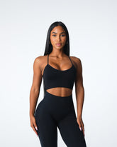 Black Cascade Seamless Bra Black | NVGTN Online Shop