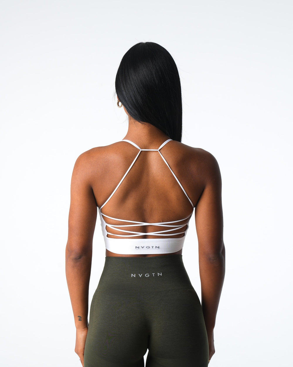 White Cascade Seamless Bra White | NVGTN For Sale