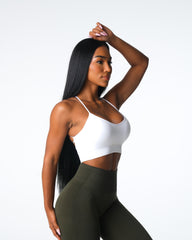 White Cascade Seamless Bra White | NVGTN For Sale