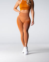 Terracotta Contour Seamless Leggings Terracotta | NVGTN New