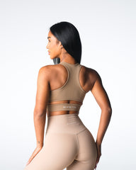 Beige Rise Seamless Bra Beige | NVGTN Near Me