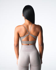 Taupe Glimpse Ribbed Seamless Bra Taupe | NVGTN Sale