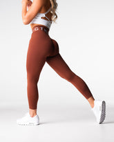 Chocolate Sport Seamless Leggings Chocolate | NVGTN Online Shop