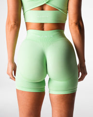 Pistachio Mid Rise Contour Seamless Shorts Pistachio | NVGTN Sale