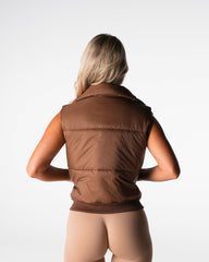 Brown Cloud Puffer Vest Brown | NVGTN New