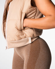 Cream Cloud Puffer Vest Cream | NVGTN Online