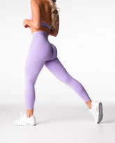 Lilac Mid Rise Contour Seamless Leggings Lilac | NVGTN Outlet
