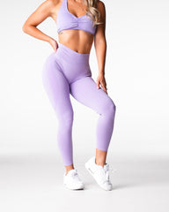 Lilac Mid Rise Contour Seamless Leggings Lilac | NVGTN Outlet