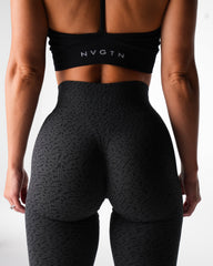 Black Zesty Seamless Leggings Black | NVGTN Online