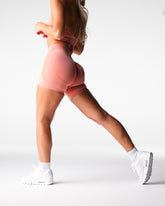 Peach Mid Rise Contour Seamless Shorts Peach | NVGTN US