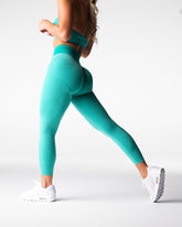 Turquoise Knockout Seamless Leggings Turquoise | NVGTN For Sale