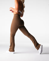 Espresso Effortless Flare Leggings Espresso | NVGTN New