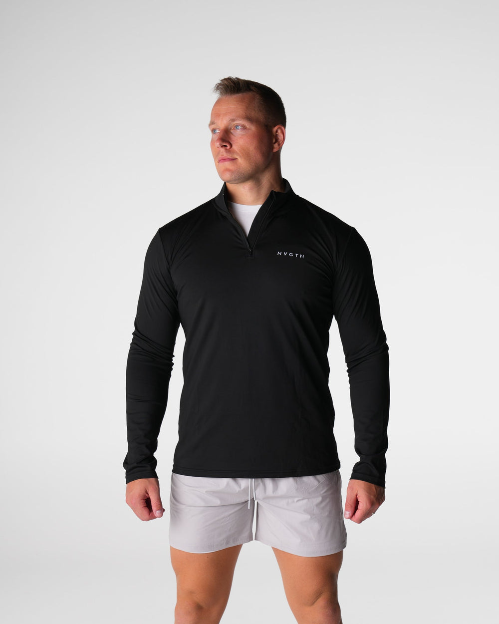 Black Skyline Quarter Zip Black | NVGTN Discount