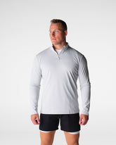 Light Grey Skyline Quarter Zip Light Grey | NVGTN For Sale