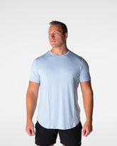 Sky Blue Tech Fitted Tee Sky Blue | NVGTN New