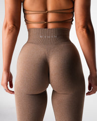 Mocha Iconic Seamless Flare Leggings Mocha | NVGTN Sale