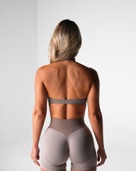 Taupe Comeback Seamless Halter Bra Taupe | NVGTN New
