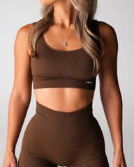 Hazelnut Harmony Ribbed Seamless Bra Hazelnut | NVGTN Discount