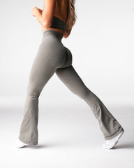 Khaki Green Iconic Seamless Flare Leggings Khaki Green | NVGTN For Sale