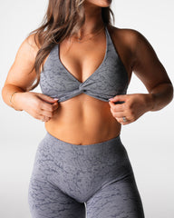 Grey Breakthrough Stunner Seamless Halter Bra Grey | NVGTN New