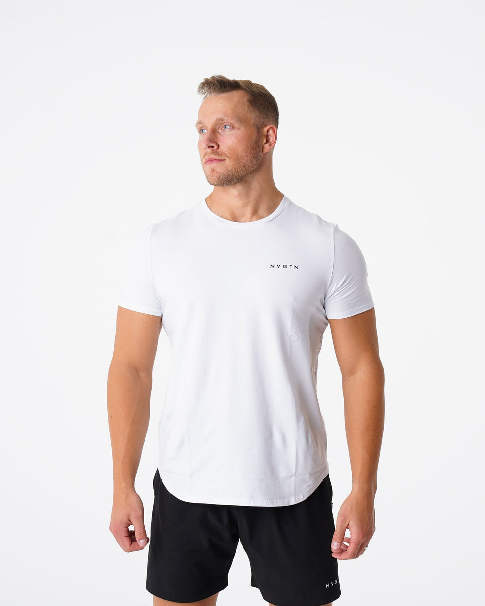 White Pulse Fitted Tee White | NVGTN US